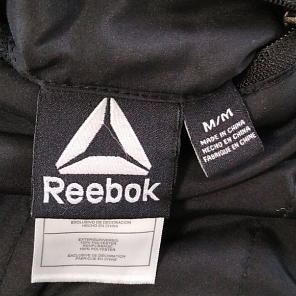 Reebok Faux Fur Reversible Black Jacket - Picture 13 of 16